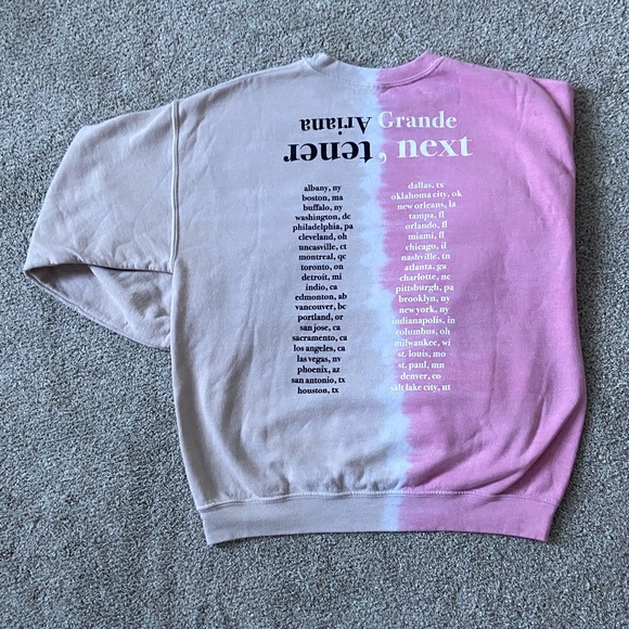 Ariana Grande Sweetner / Thank you Next Tour Crewneck - Picture 5 of 8